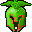 green demon helmet